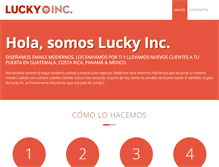 Tablet Screenshot of lucky-inc.com